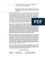 Voz y voto para los trabajadores administrativos