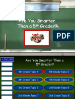 are your smarter than a 5th grader pat activity