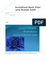 Contoh Normalisasi Basis Data Dari Kwitansi Rumah