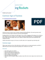 Common Signs of Dyslexia Reading Rockets