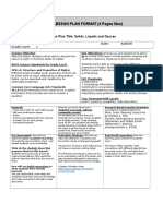 Edtpa Lesson Plan Format (4 Pages Max)