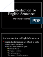 An Introduction To English Sentences