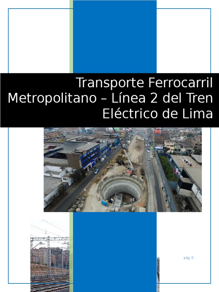 Ferroviario Linea 2 Del Metro de Lima | PDF | Agua subterránea | Transporte