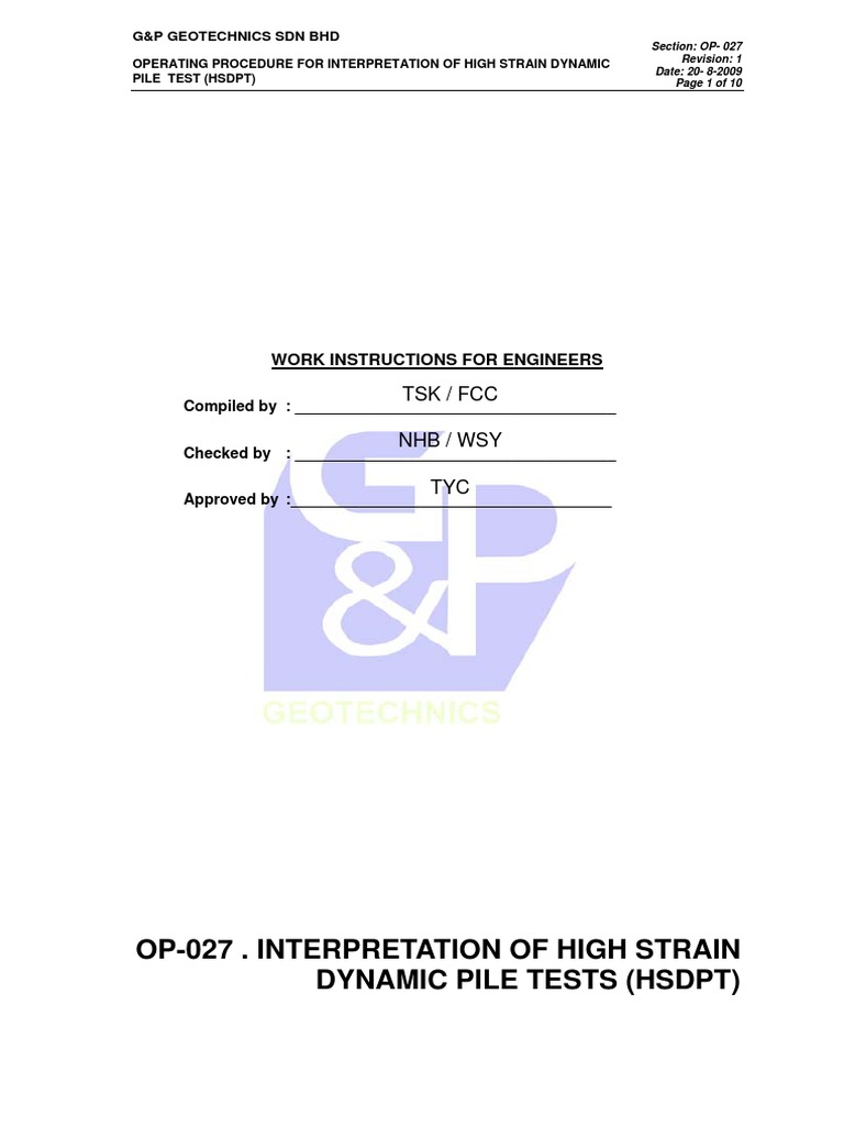 HSDPT Result Interpretation Guide | PDF | Deep Foundation | Strength Of ...