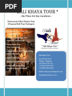 Bali Khaya Tour Proposal Penawaran Paket Tour Bali