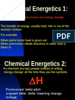 Chemical Energetics 1:: All Chemical Reactions Involve An Energy Change