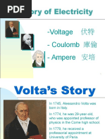 -Voltage 伏特 - Coulomb 庫倫 - Ampere 安培