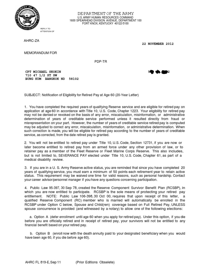 20 year letters.pdf Life Insurance United States Army