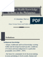 Indigenous Health Knowledge Systems in The Philippines: A Literature Survey by