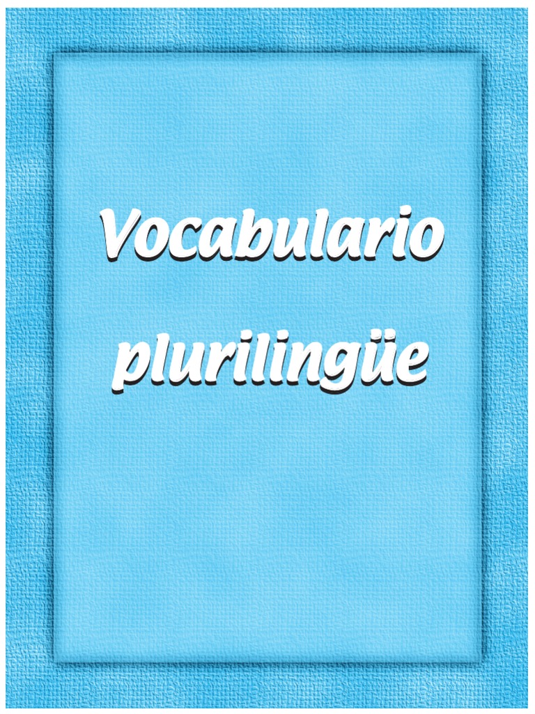 Lengua Azul Diccionario Plurilingue 2008 PDF