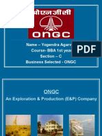 Name - Yogendra Agarwal Course-BBA 1st Year Section - C Business Selected - ONGC