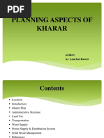 Planning Aspects of Kharar