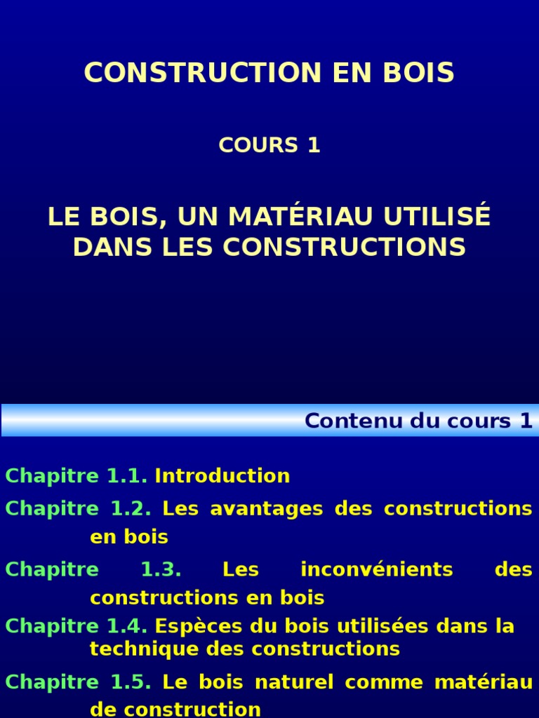 Avantages et inconvénients du bois | PDF | Bois | Adhésif
