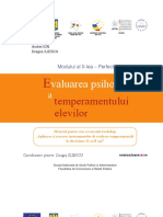 Evaluarea Psihologica A Temperamentului Elevilor PDF