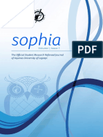 SOPHIA Volume 1 Issue 1 November 2016