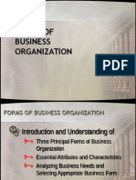 Forms of Business Organization Week 1 Lecture Notes