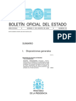 Sumario Del BOE 11 de Agosto de 2006 en El Que Se Incluye La Declaración de BIC de La Iglesia de Santiago de Arlós PDF