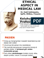 Ethical Aspect in Medical Law Perbaikan