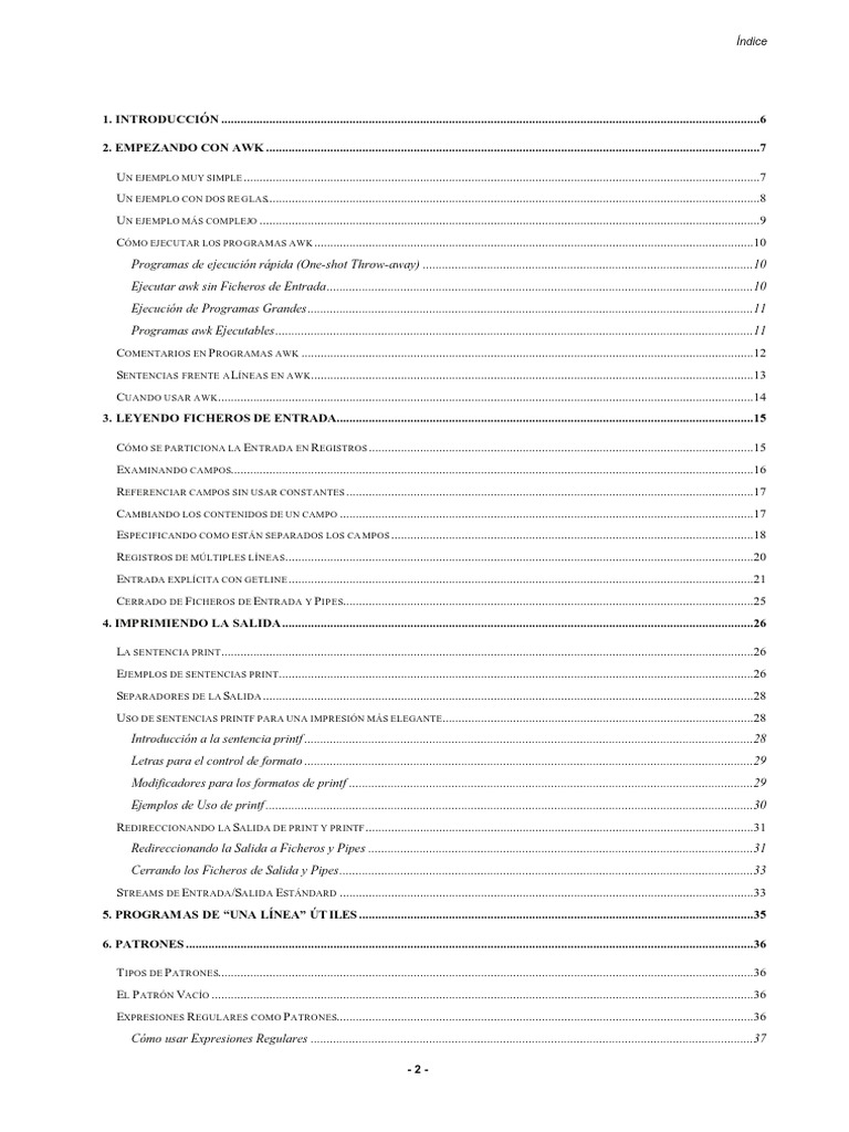 Manual Awk Castellano | PDF | Comillas | Archivo de computadora