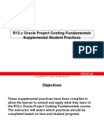 R12.x Oracle Project Costing Fundamentals Supplemental Student Practices