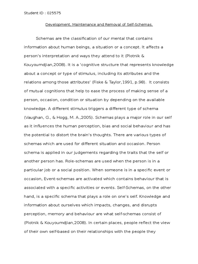 Schema theory essay image