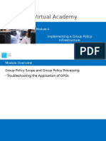 Microsoft Virtual Academy: Implementing A Group Policy Infrastructure