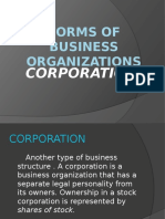 Forms of Business Organizations