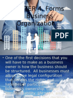 Chapter 4 Forms of Business Organization