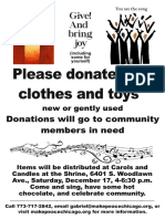 Donation Request Flyer