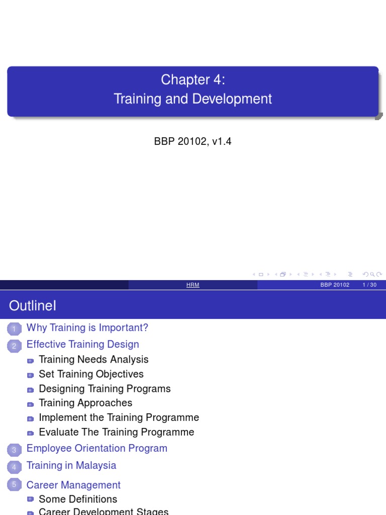 Training Needs and Program Design | PDF | Employment | Human Resource ...