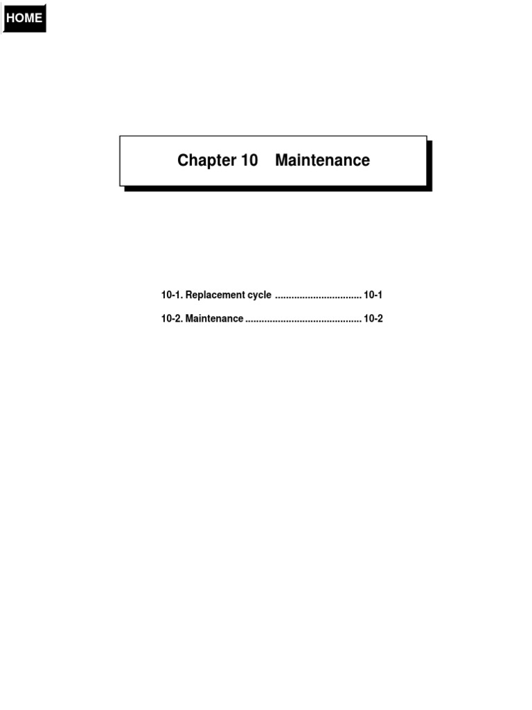 Chapter 10 Maintenance | PDF | Home & Garden | Science & Mathematics