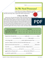 Why Do We Need Pronouns - With Answers PDF