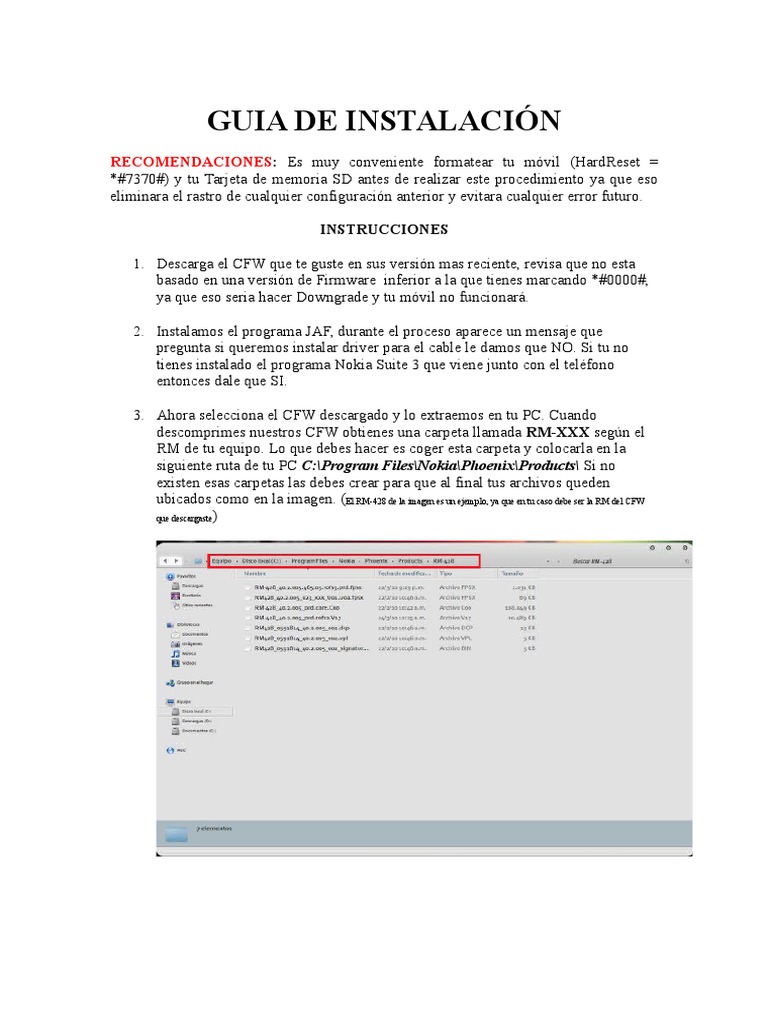 Guia de Instalación | PDF | Windows 7 | Archivo de computadora