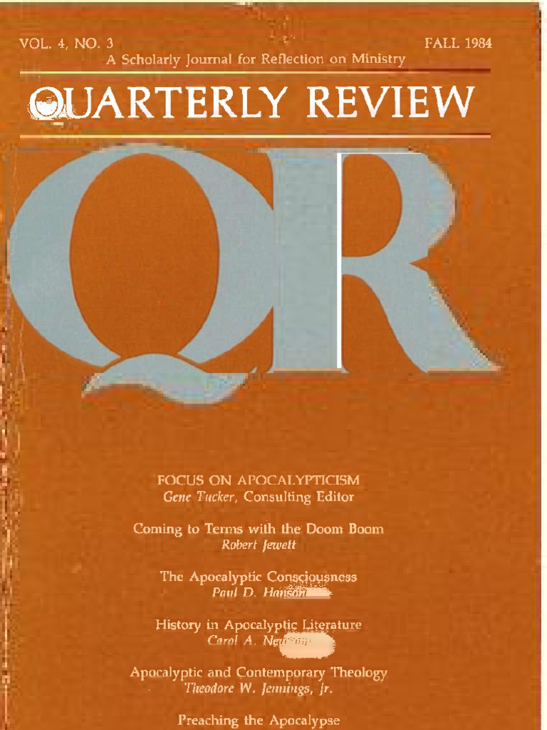 Fall 1984 Quarterly Review - Theological Resources For Ministry | PDF ...