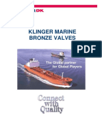 Klinger Marine Bronze Valves: Globe & SDNR Valves - Threaded