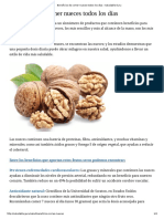 Beneficios de comer nueces diario prevenir enfermedades