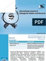 International Journal of Managerial Studies and Research  - ARC Journals