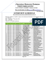 Interview Schedule SZABAC