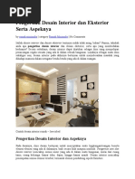 Download Pengertian Desain Interior Dan Eksterior Serta Aspeknya by  SN332553488 doc pdf