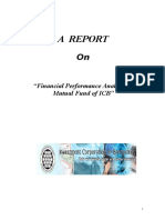 Financial Performance Analysis On Mutual Fund of ICB