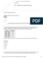 Colaborar - Av2 - Administração - Métodos Quantitativos