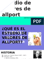 Estudio de Valores de Allport