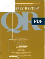 Winter 1986-1987 Quarterly Review - Theological Resources for Ministry