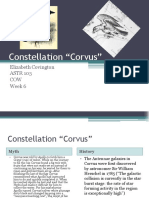 Constellation "Corvus": Elizabeth Covington ASTR 103 COW Week 6