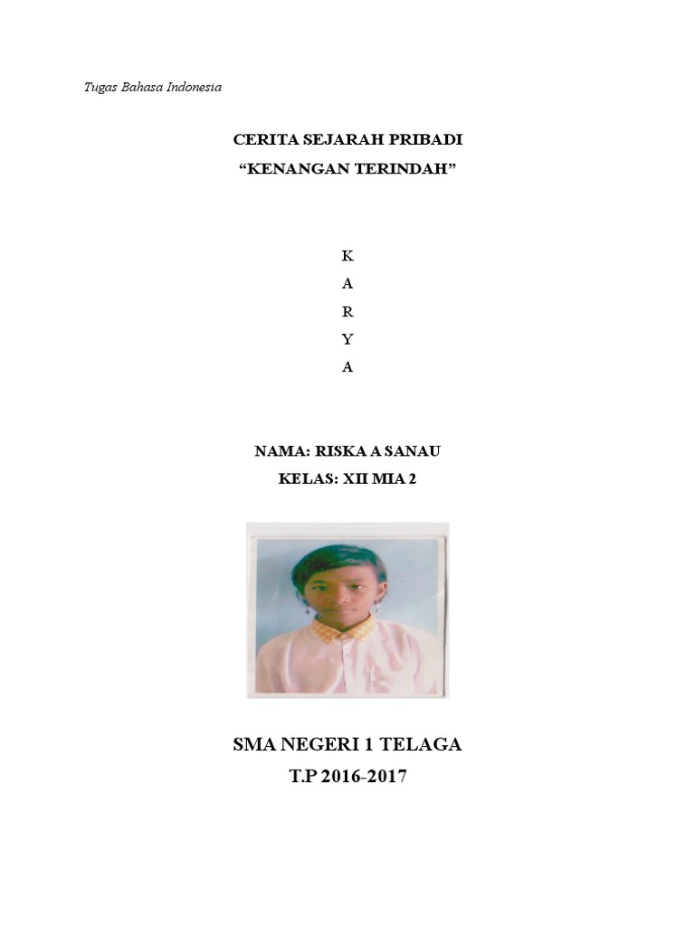 Cerita Sejarah Pribadi