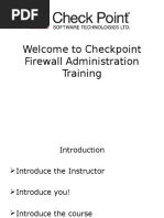 Checkpoint Firewall Administration Training Part1