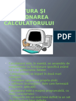 Structura și funcționarea calcultorului