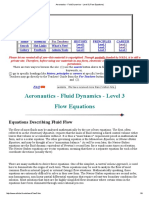 Aeronautics - Fluid Dynamics - Level 3 (Flow Equations)