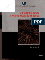 Renato Barilli - Ciencia de La Cultura y Fenomenologia de Los Estilos