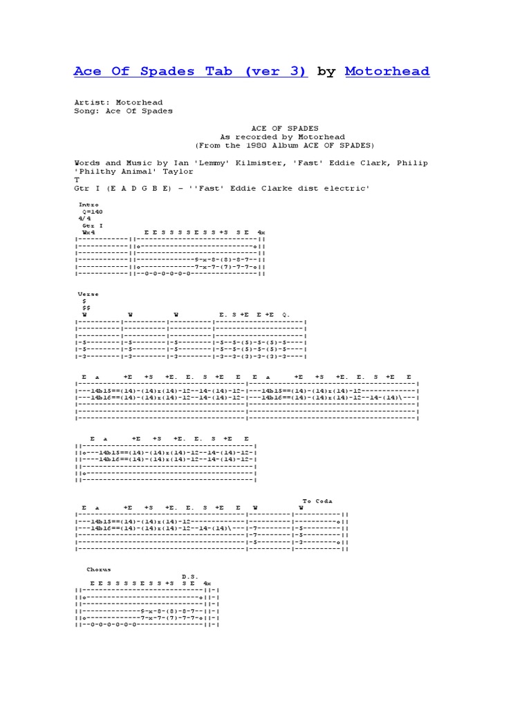 Ace of Spades PDF Celtic Musical Instruments Musical Techniques